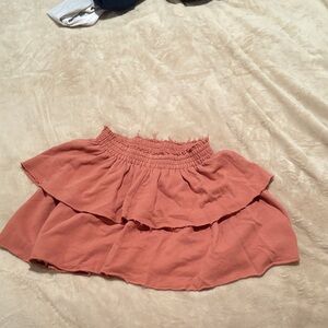 Women's Pink Ruffled Skirt